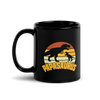 Papasaurus Black Glossy Mug