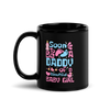 Soon To Be A Daddy Of A Beautiful Baby Girl Black Glossy Mug