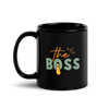 The Boss Black Glossy Mug