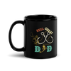 Reel Great Dad Black Glossy Mug