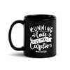 Running Late Is My Cardio Black Glossy Mug