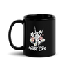 Rockin' This Mom Life Black Glossy Mug