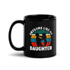 Awesome Like My Daughter Black Glossy Mug