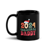 2024 Christmas Daddy Black Glossy Mug