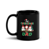 1st Christmas As A Dad Black Glossy Mug