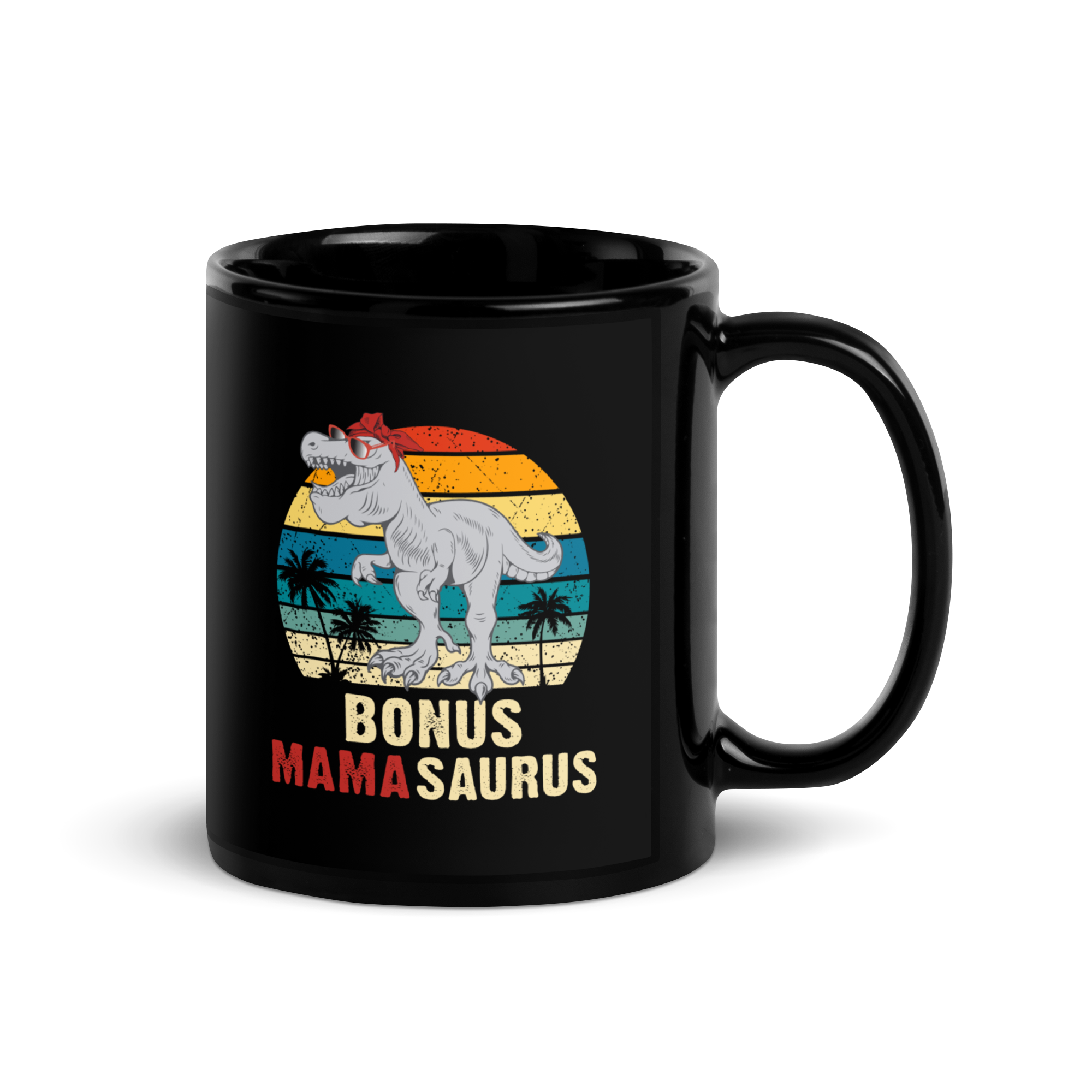 Bonus Mamasaurus Black Glossy Mug