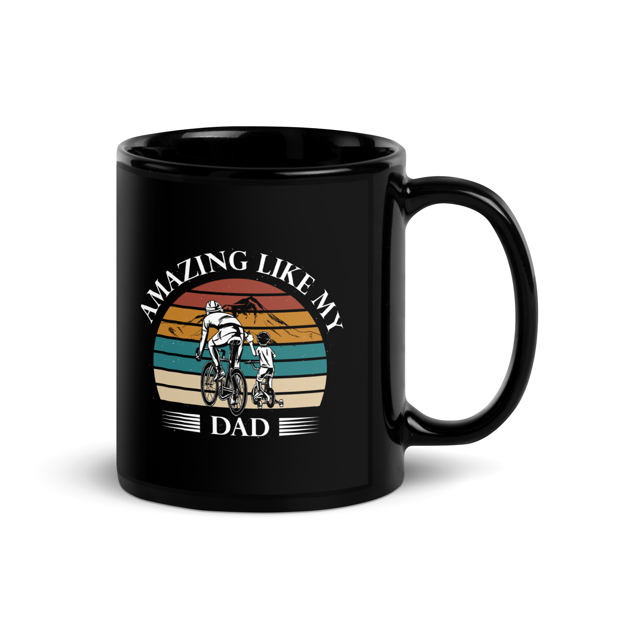 Amazing Like My Dad Black Glossy Mug