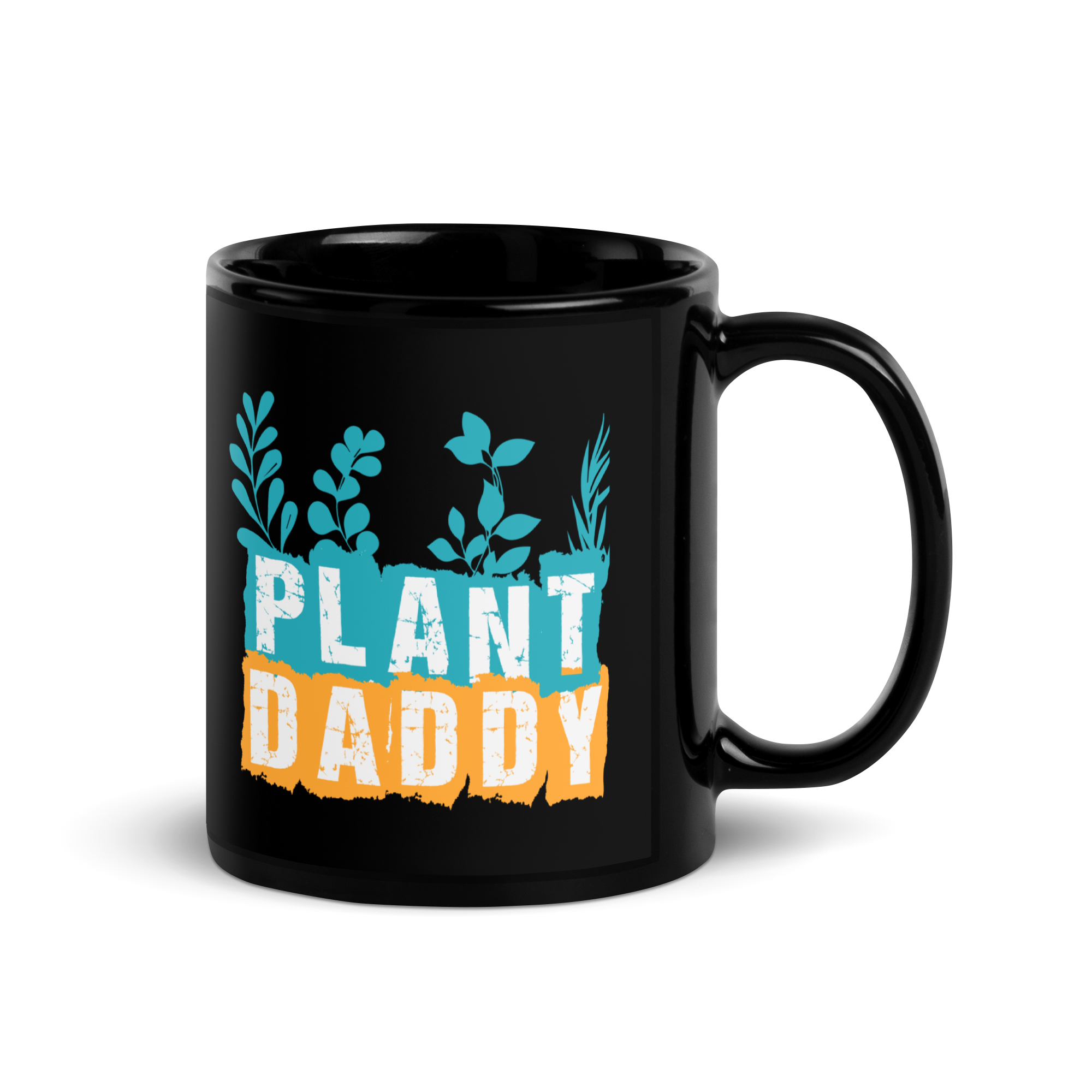 Plant Daddy Black Glossy Mug