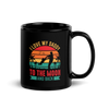 I Love My Daddy To The Moon And Back Black Glossy Mug