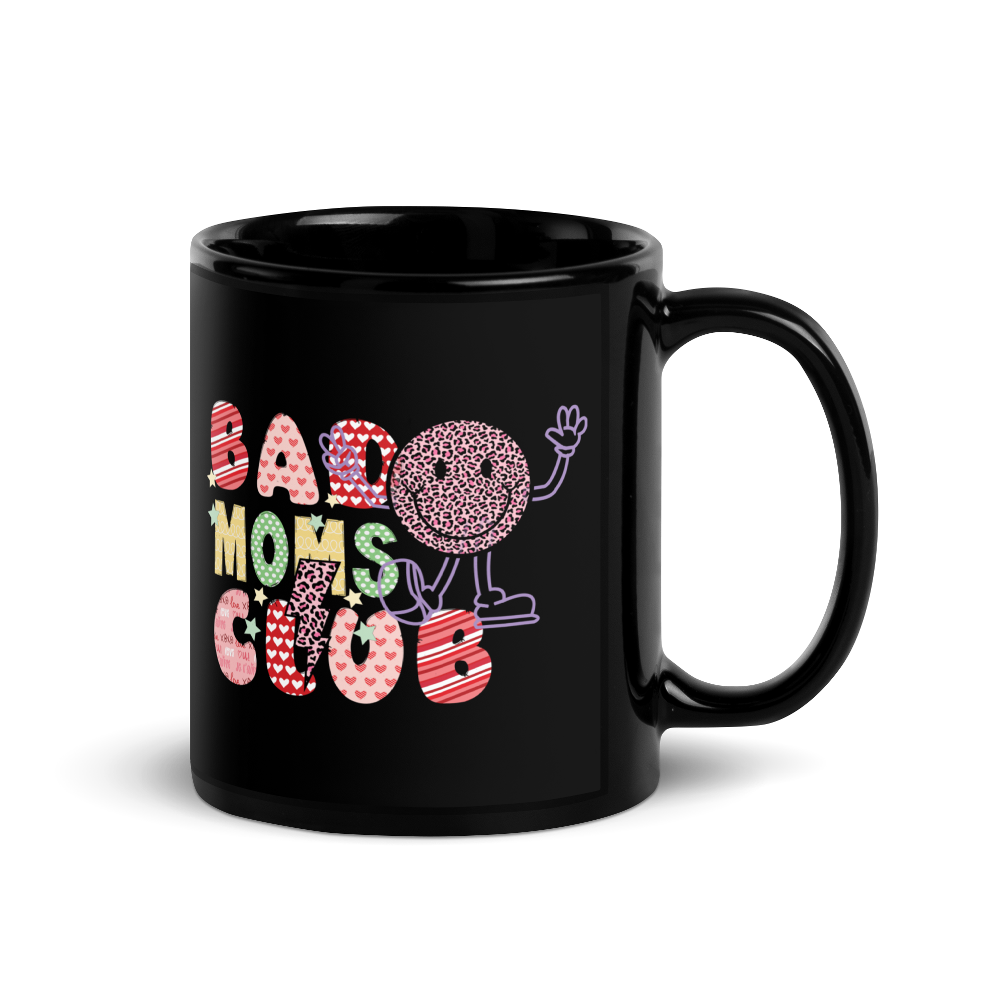 Bad Moms Club Black Glossy Mug