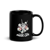 Rockin' This Mom Life Black Glossy Mug