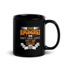 Some Superheroes Don't Capes They Are Called Dad Black Glossy Mug