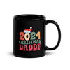 2024 Christmas Daddy Black Glossy Mug