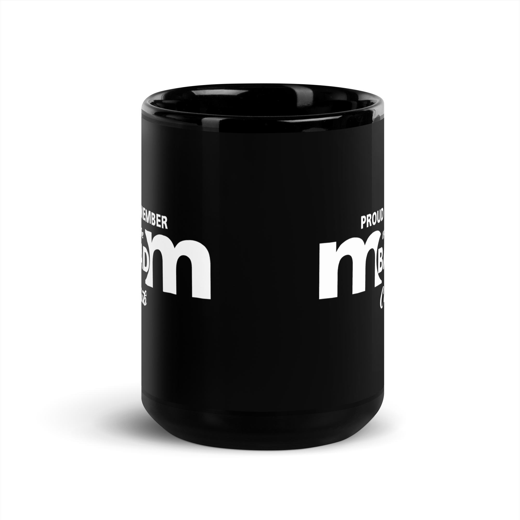 Proud Member Of The Bad Mom Club Black Glossy Mug