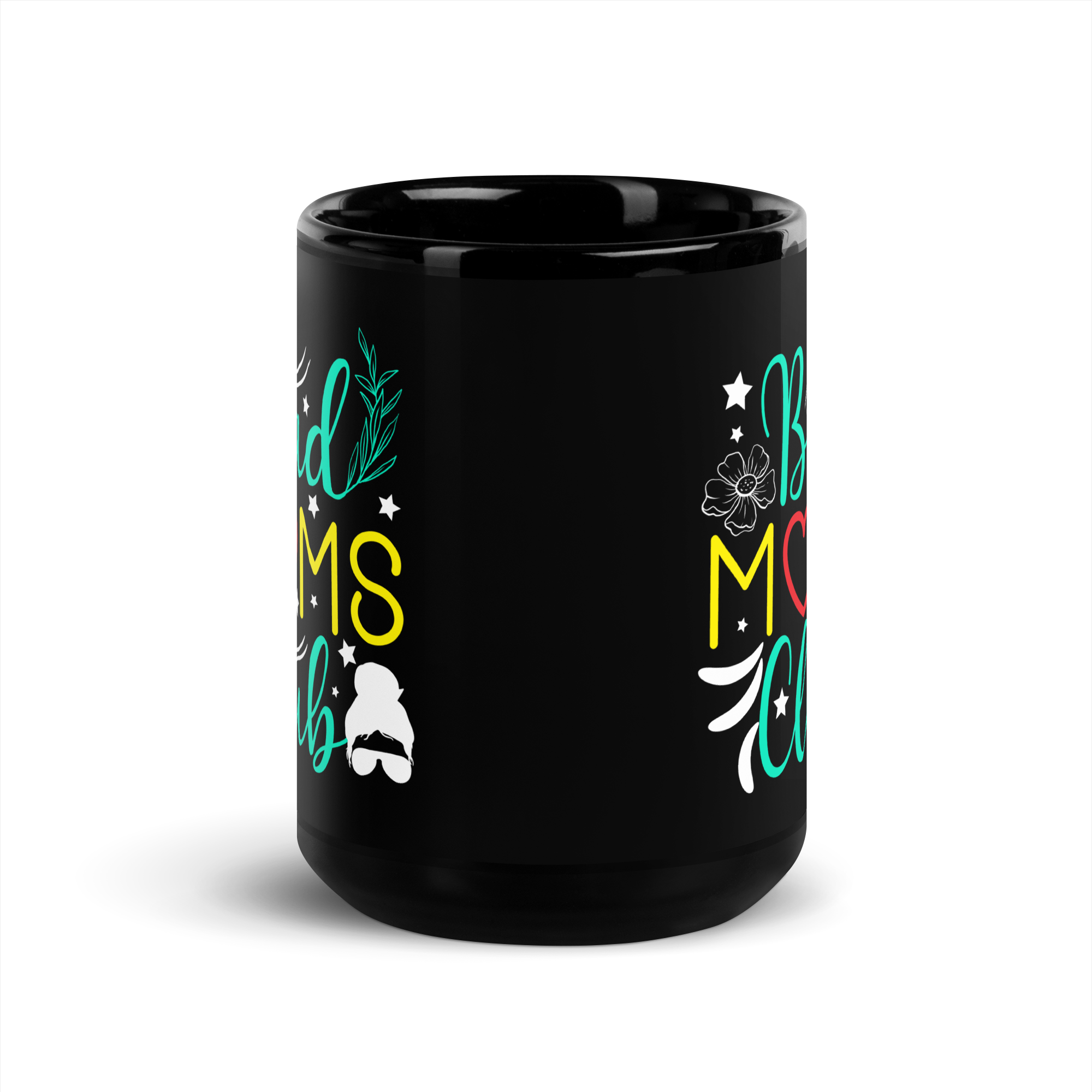 Bad Moms Club Black Glossy Mug