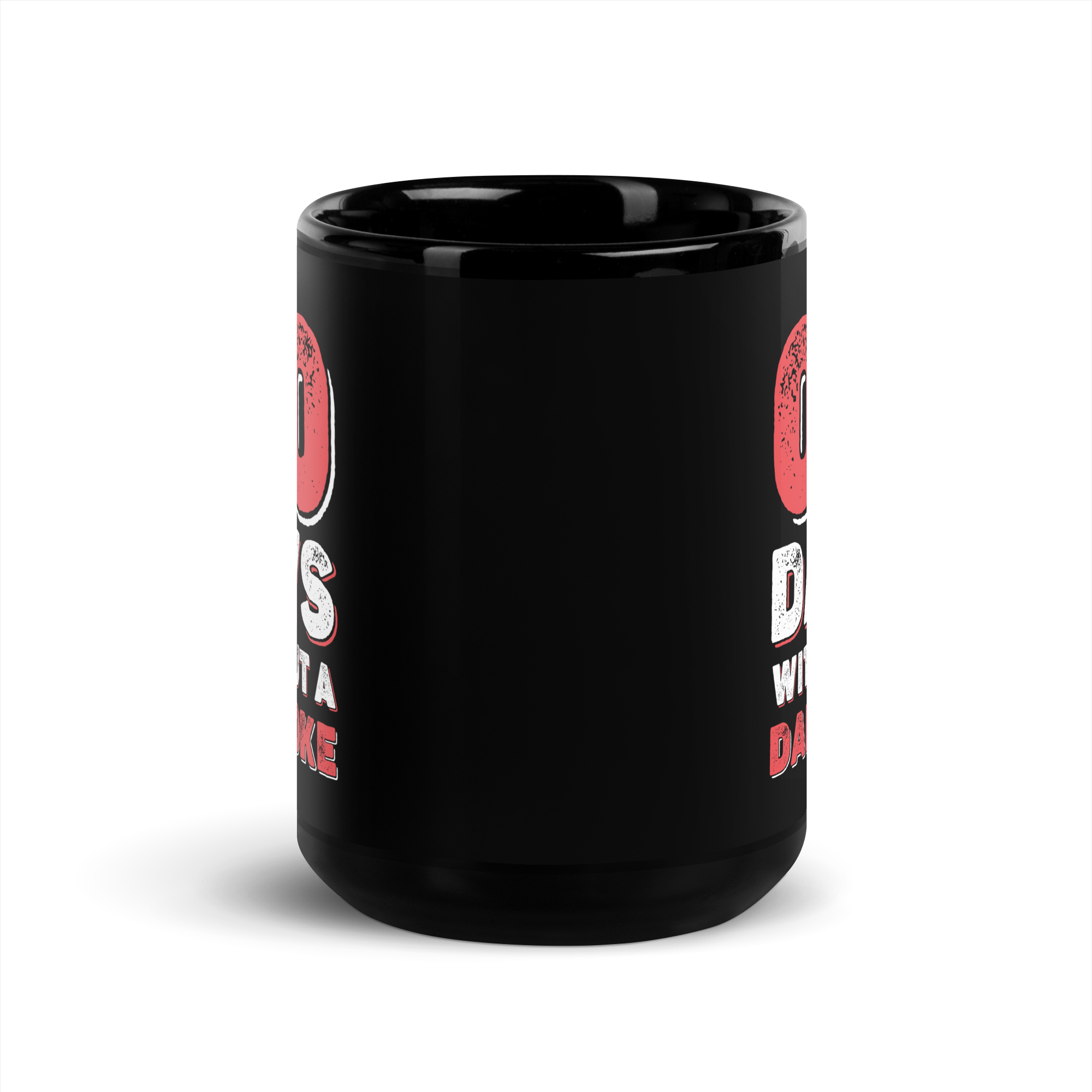 Zero Days Without A Dad Joke Black Glossy Mug