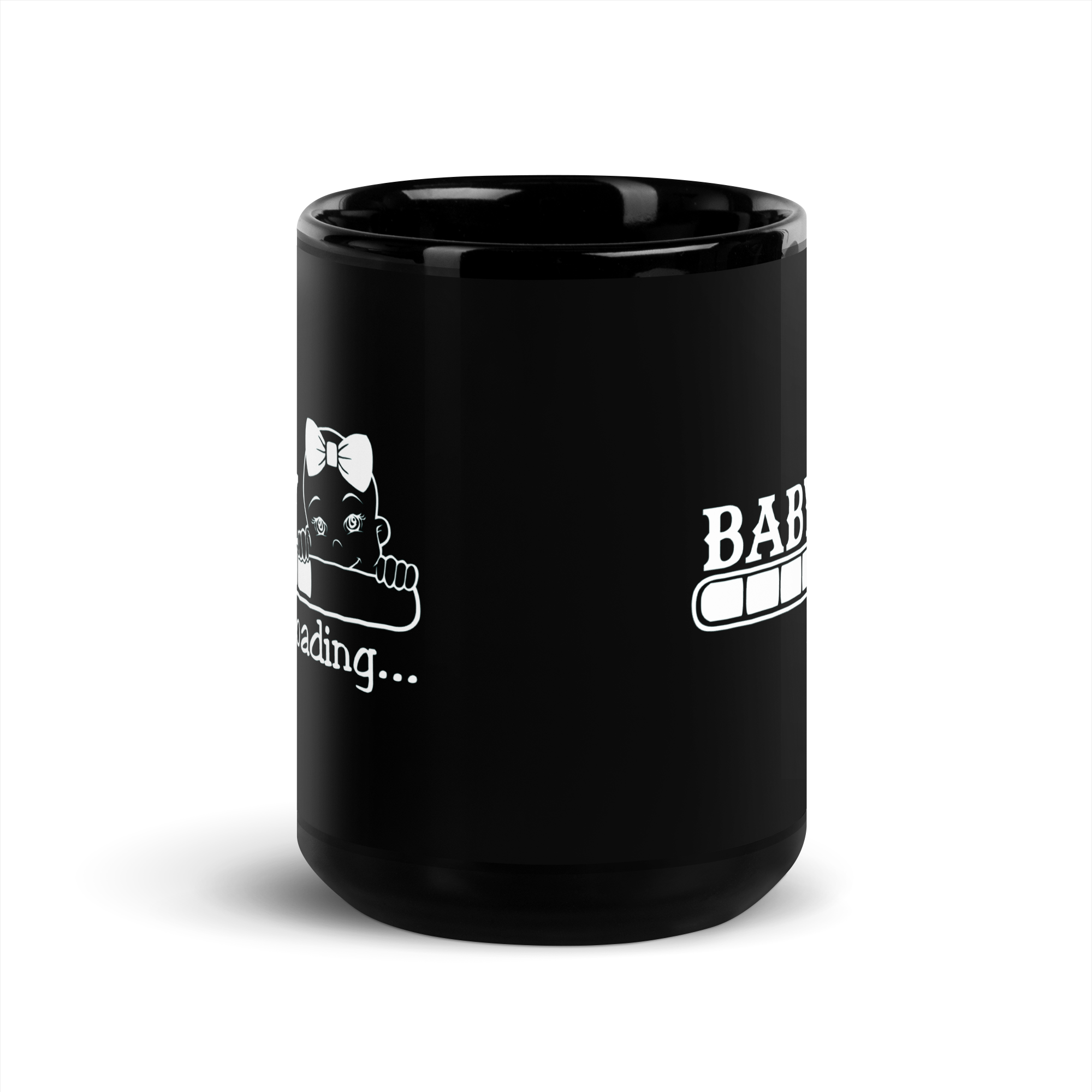 Baby Loading..... Black Glossy Mug