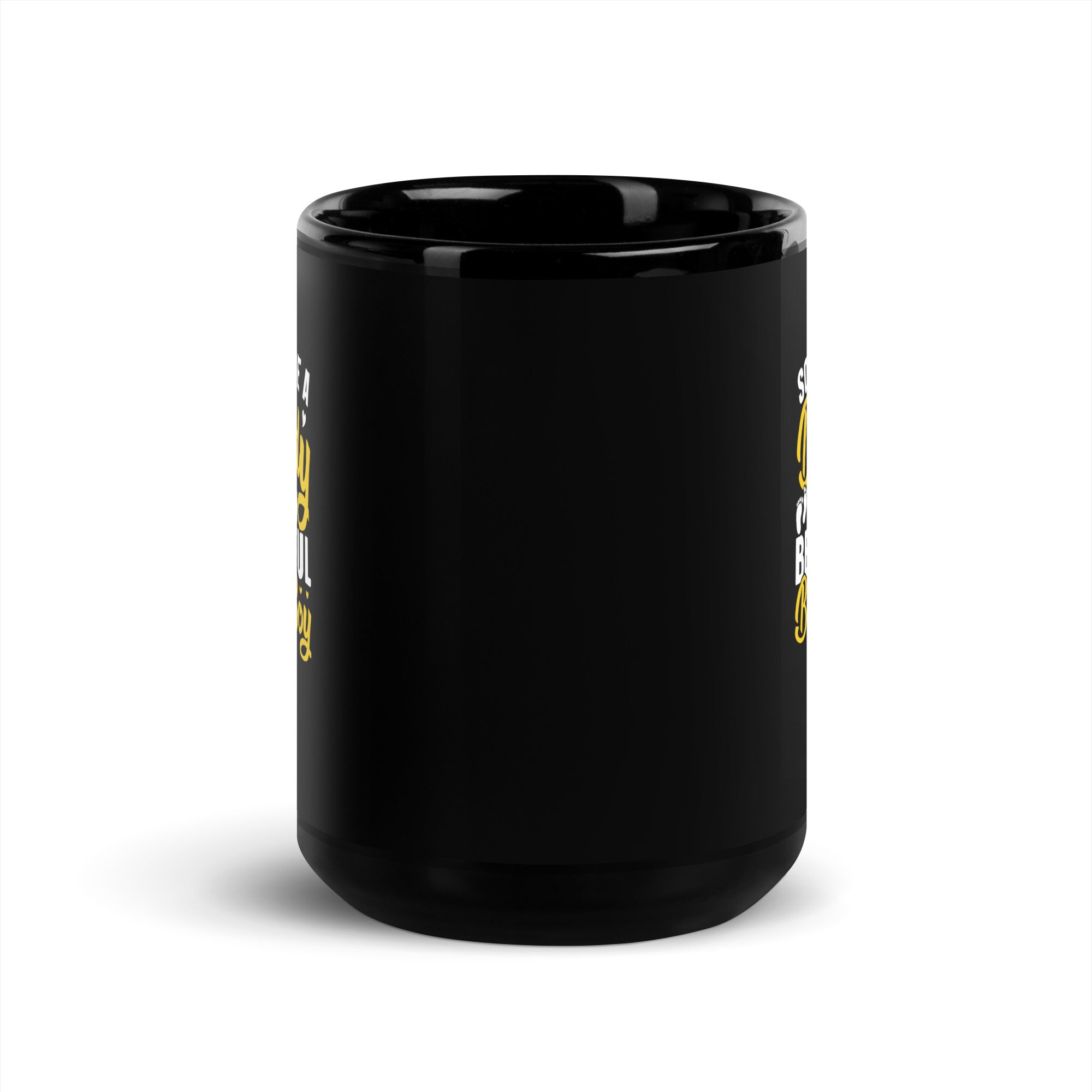 Soon To Be A Daddy For Boy Black Glossy Mug