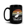 She's A Bad Momma Llama Black Glossy Mug