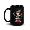 The Mom Gnome Black Glossy Mug