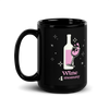 Wine For Mommy Black Glossy Mug