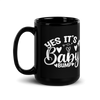 Yes It's A Baby Bump Black Glossy Mug