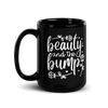 Beauty And The Bump Black Glossy Mug