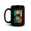 The Walking Dad Black Glossy Mug