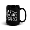 No More Wine For 9 Months Black Glossy Mug