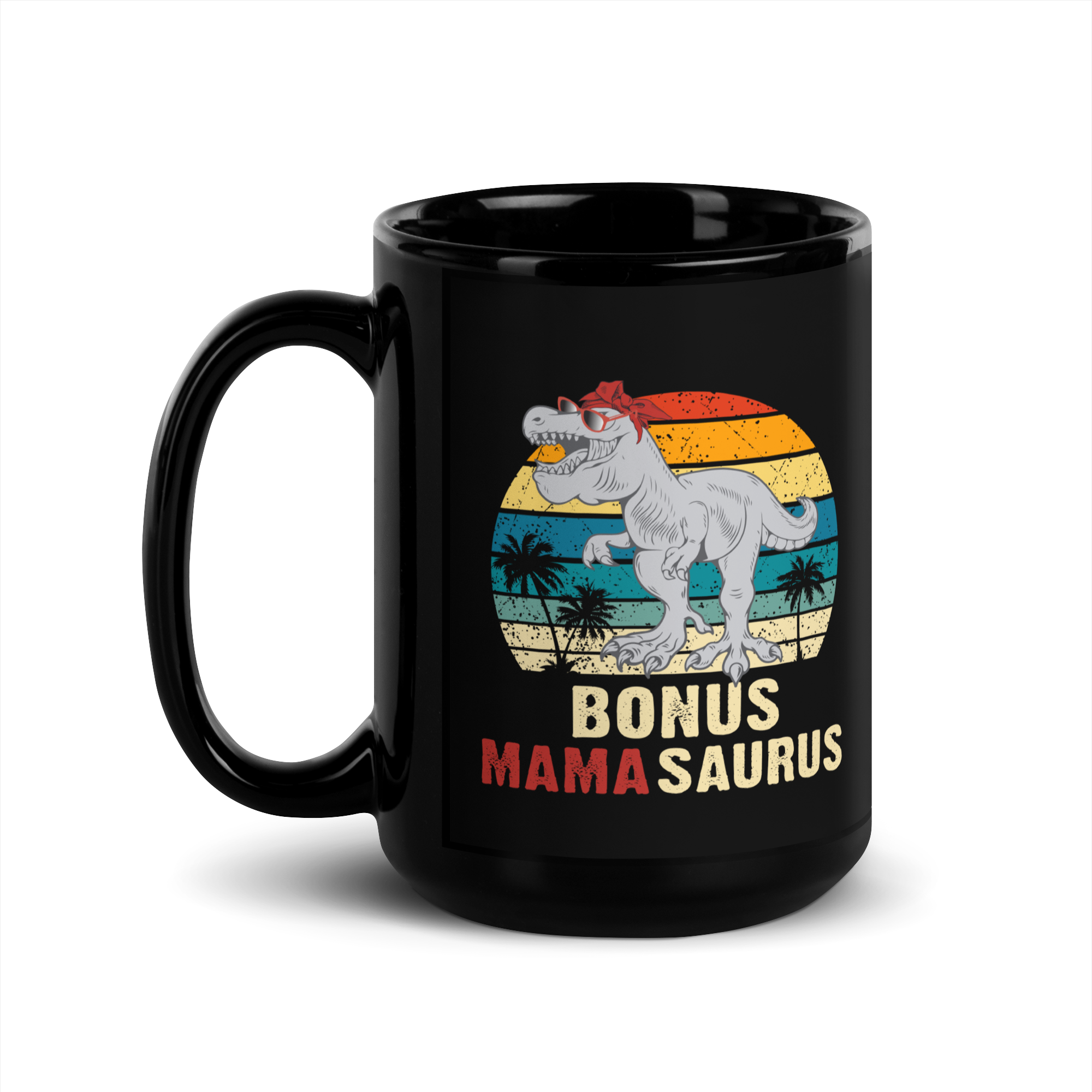 Bonus Mamasaurus Black Glossy Mug