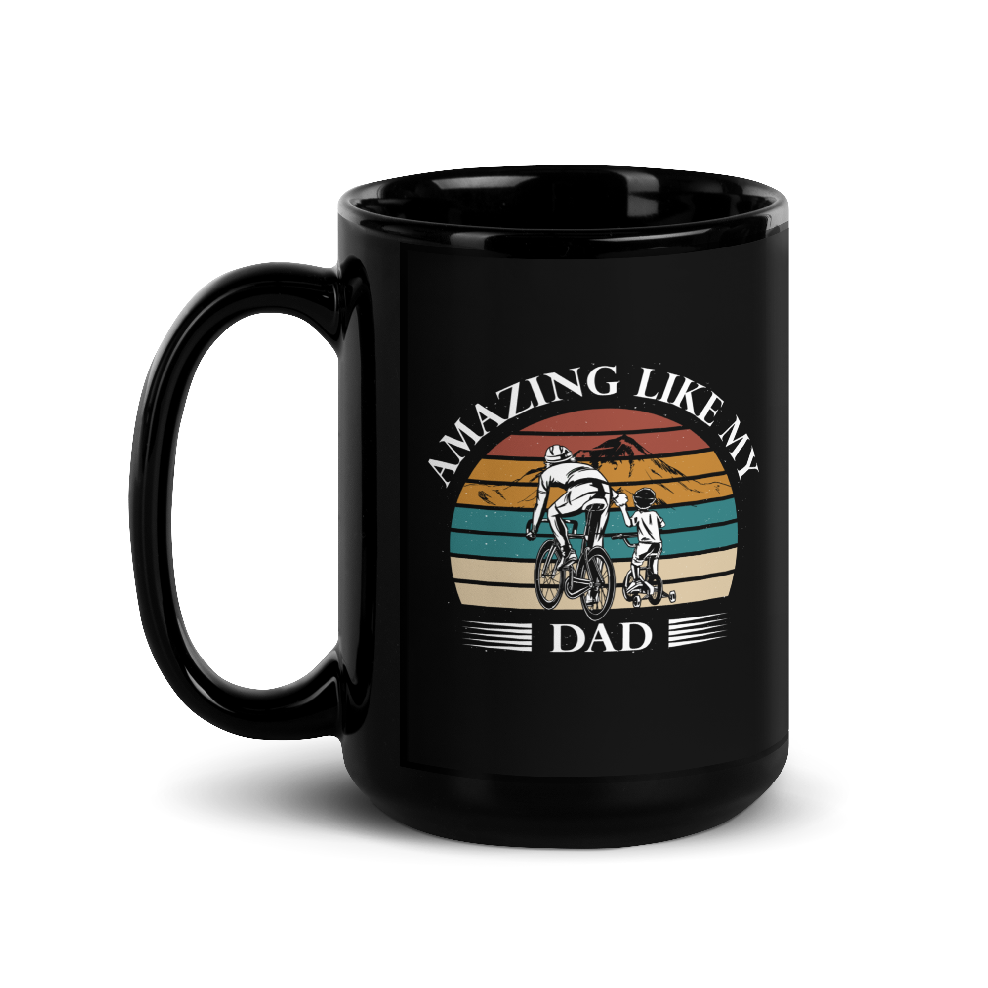 Amazing Like My Dad Black Glossy Mug