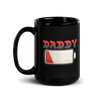 Daddy Low Battery Black Glossy Mug