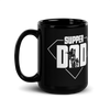 Super Dad Black Glossy Mug