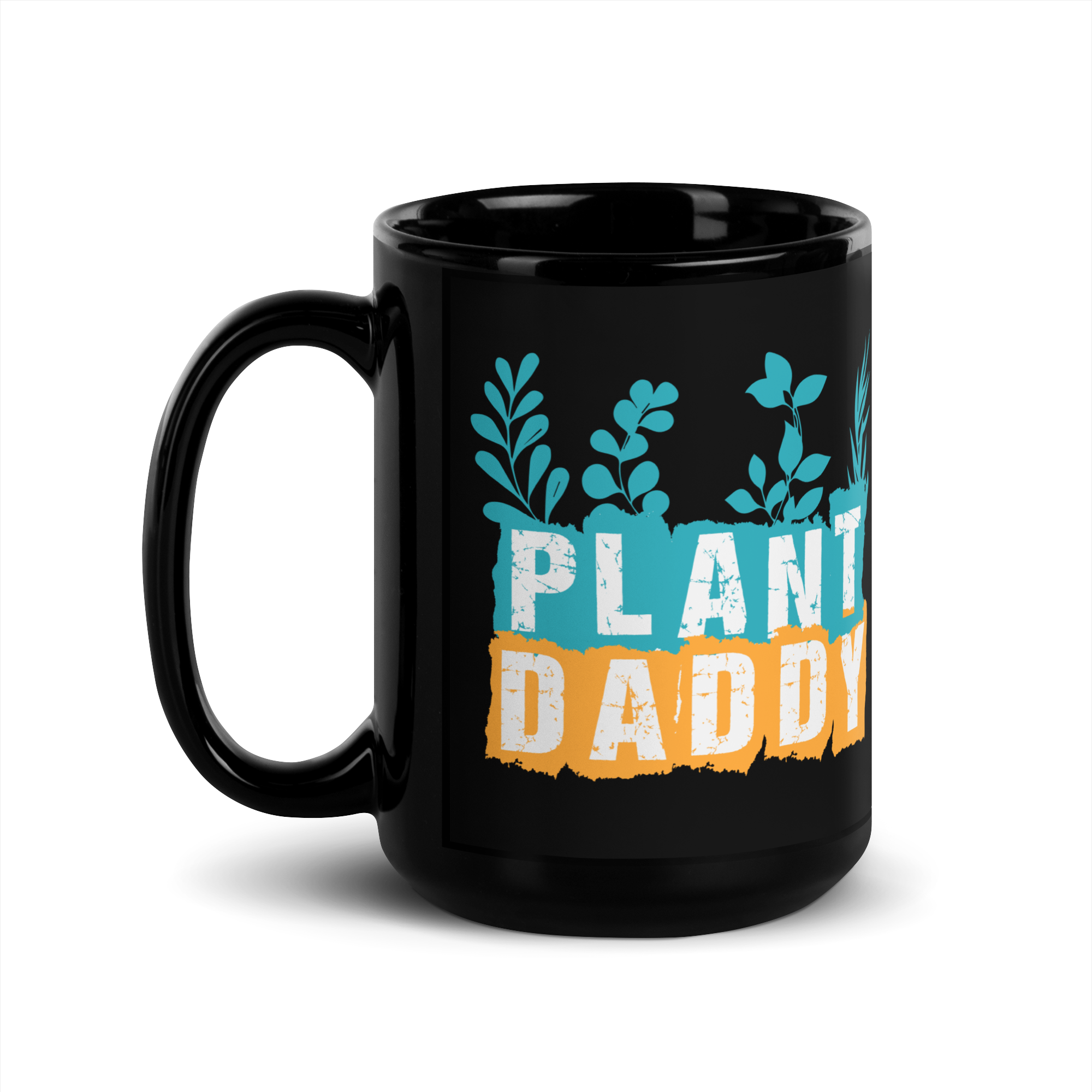 Plant Daddy Black Glossy Mug