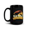 Papasaurus Black Glossy Mug