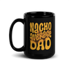 Nacho Average Dad Black Glossy Mug