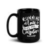 Running Late Is My Cardio Black Glossy Mug