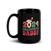 2024 Christmas Daddy Black Glossy Mug