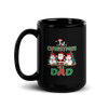 1st Christmas As A Dad Black Glossy Mug