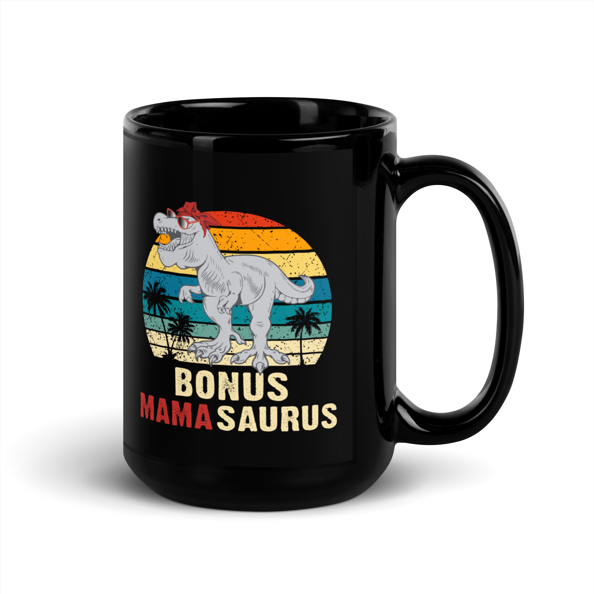 Bonus Mamasaurus Black Glossy Mug