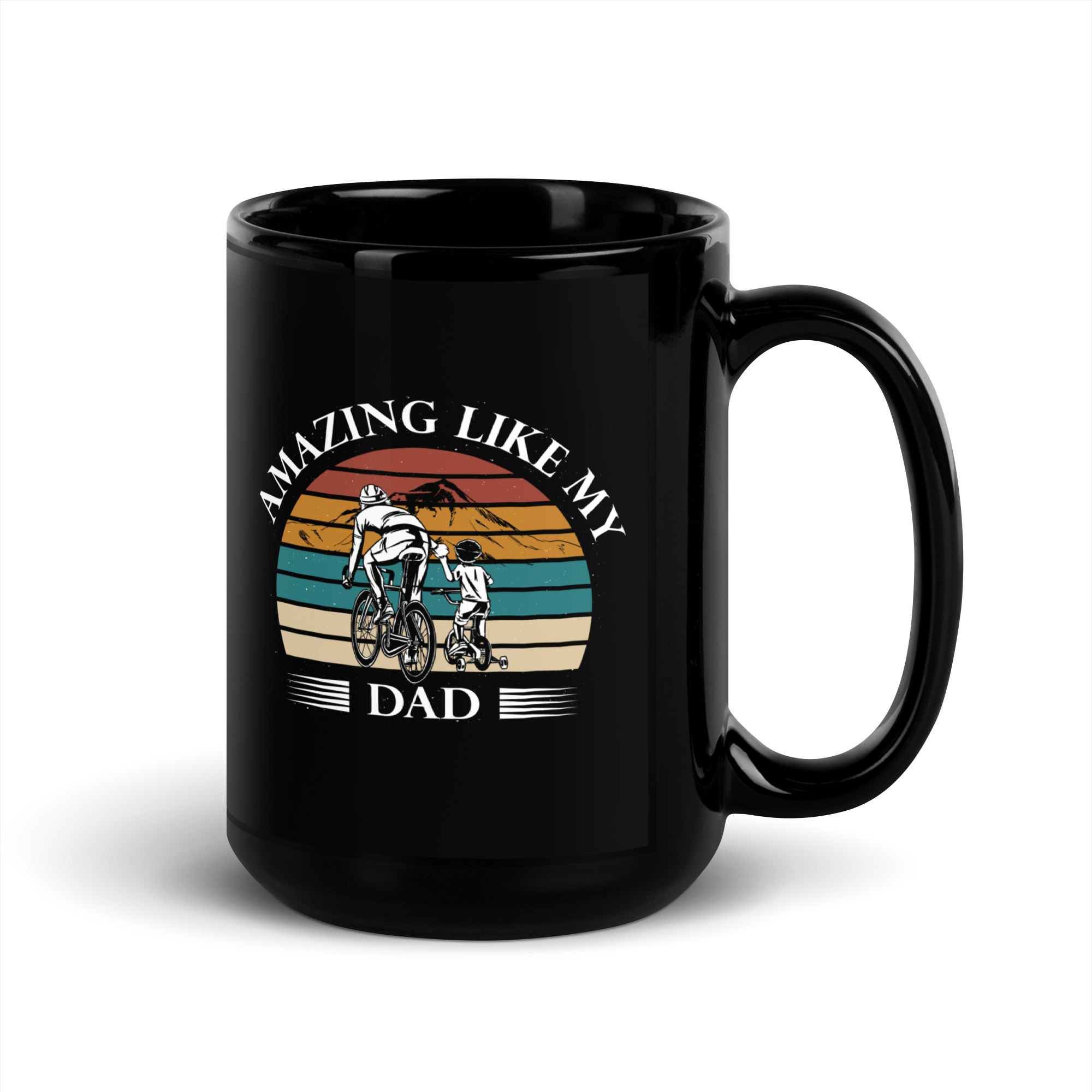 Amazing Like My Dad Black Glossy Mug