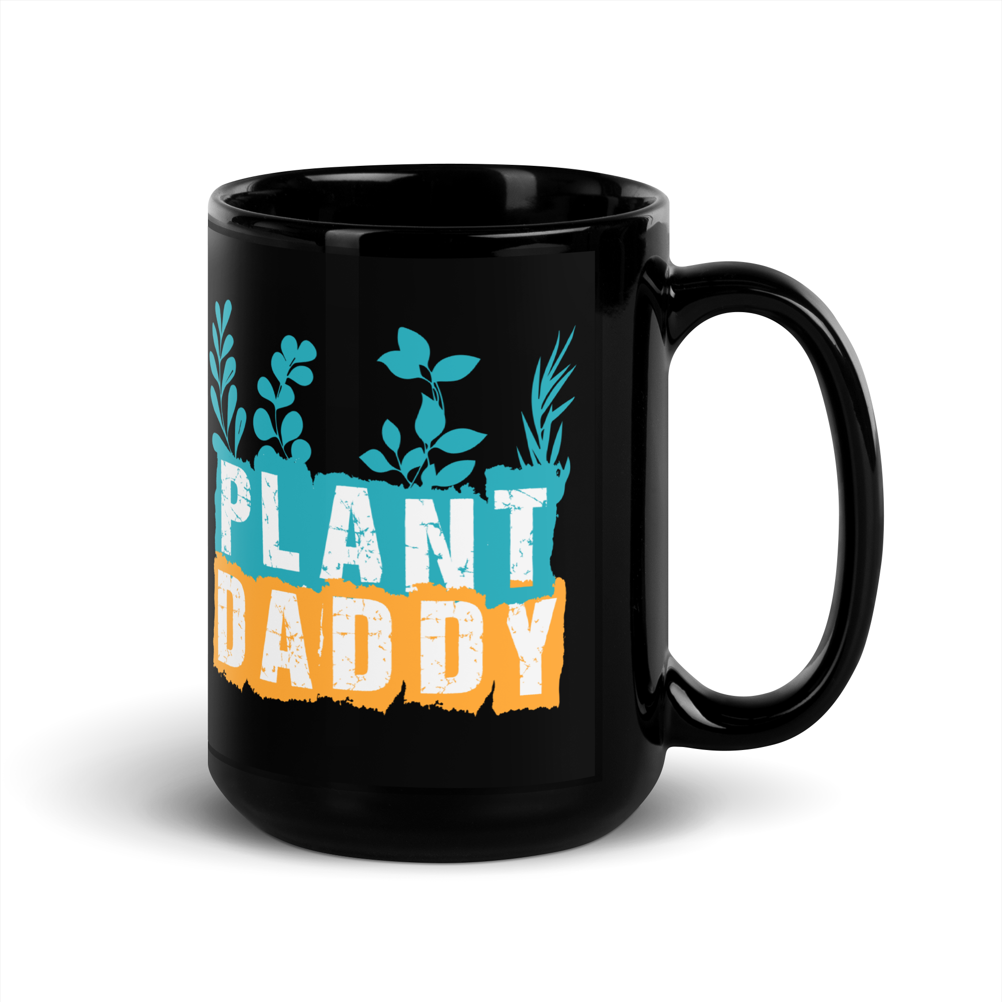 Plant Daddy Black Glossy Mug