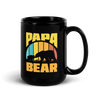 Papa Bear Black Glossy Mug