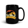 Papasaurus Black Glossy Mug