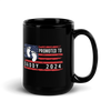 promoted to daddy 2024 Black Glossy Mug