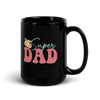 Super Dad Black Glossy Mug