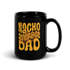 Nacho Average Dad Black Glossy Mug