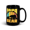 Papa Bear Black Glossy Mug