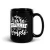 My House My Rules It's That Simple Black Glossy Mug