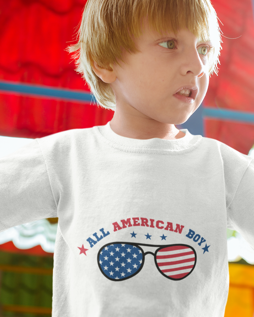 All American Boy Toddler Short Sleeve Tee